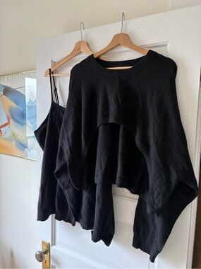 NAADAM Cashmere Women's Layered Knit Set, Like New Condition